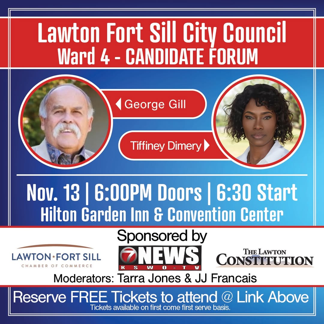 Ward 4 Candidates Face Voters at Lawton–Fort Sill Chamber Forum