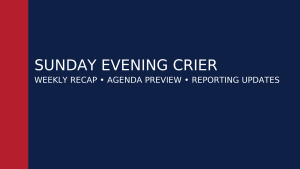 📰 Sunday Evening Crier — December 7, 2025