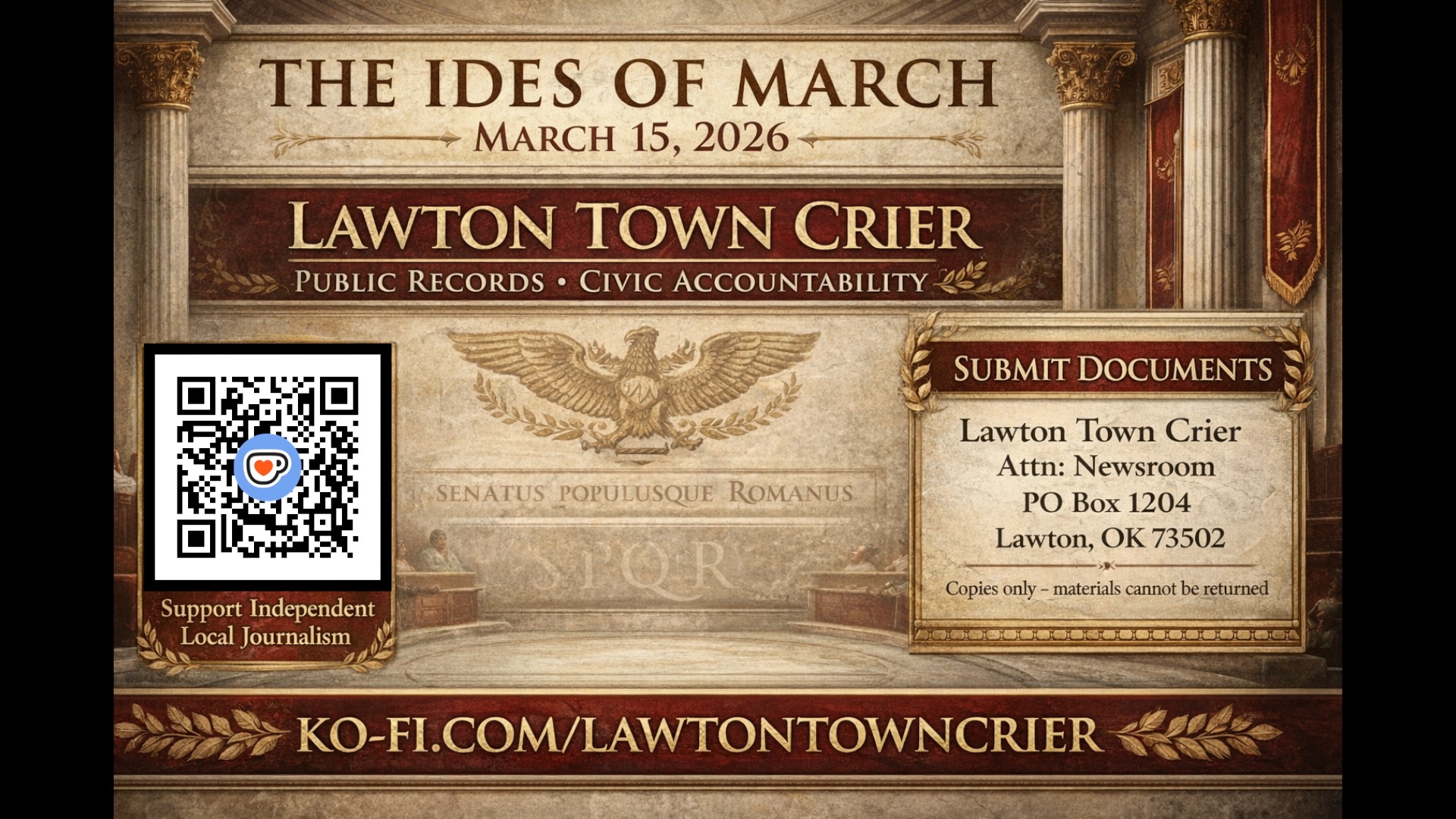 Sunday Evening Crier — March 15, 2026