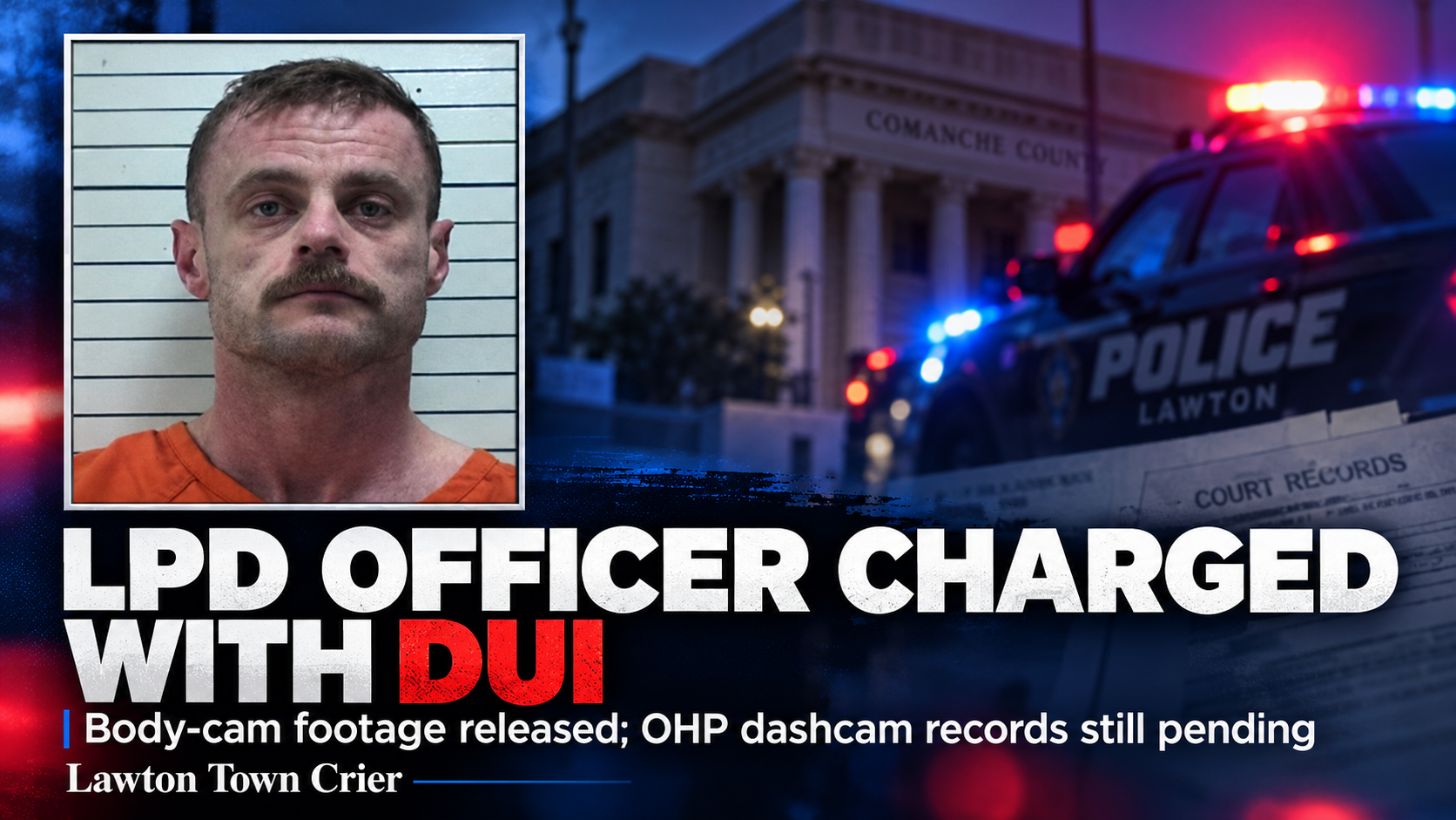 Lawton Police Officer Described as Drug Recognition Expert Charged with DUI Following Early-Morning Traffic Stop